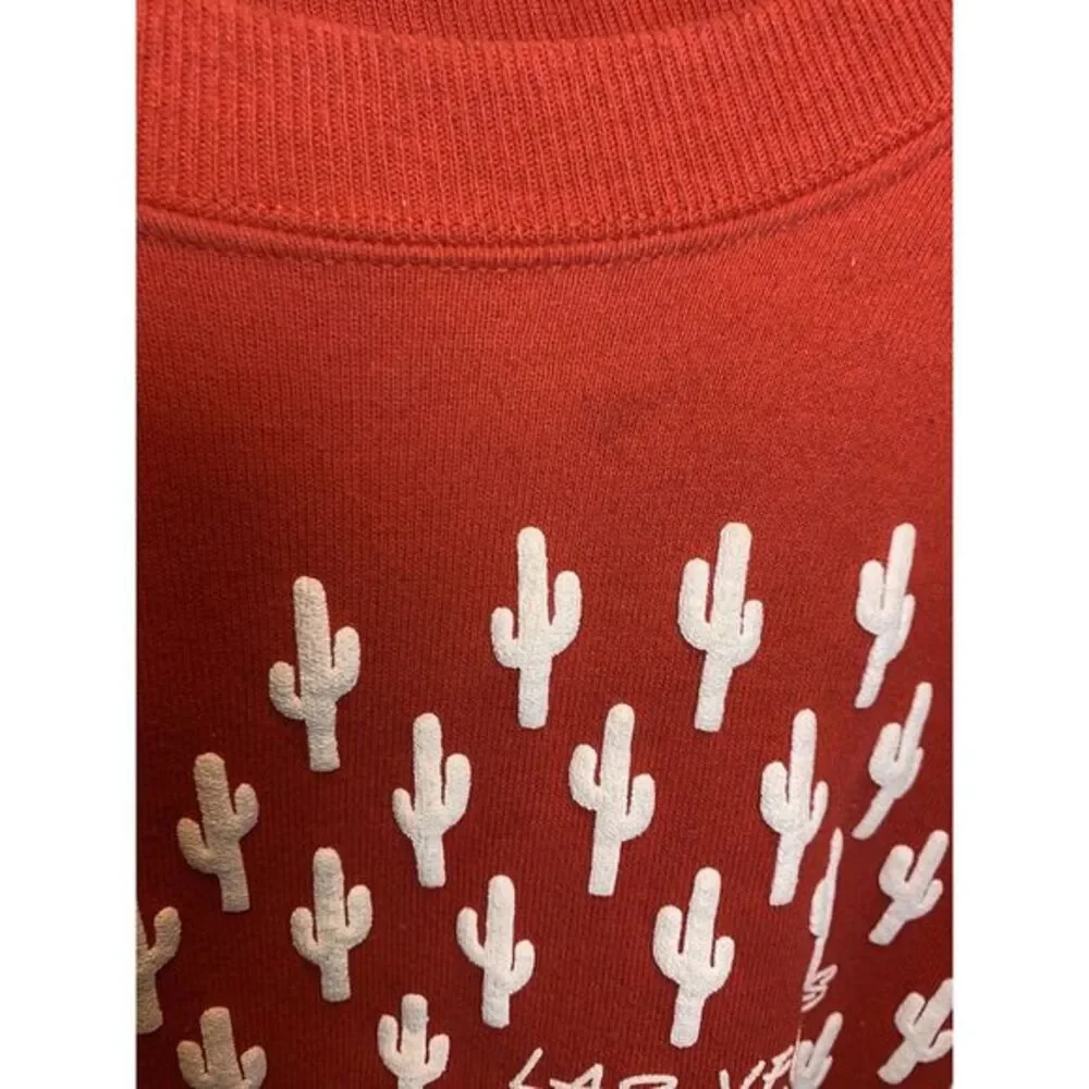 Unisex‎ Adult XL Vintage Las Vegas Red Cactus Pullover Sweater Fruit Of The Loom